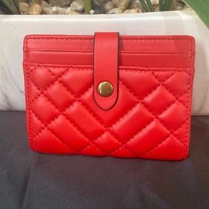Kurt Geiger Red Quilted Bifold Wallet/cardholder